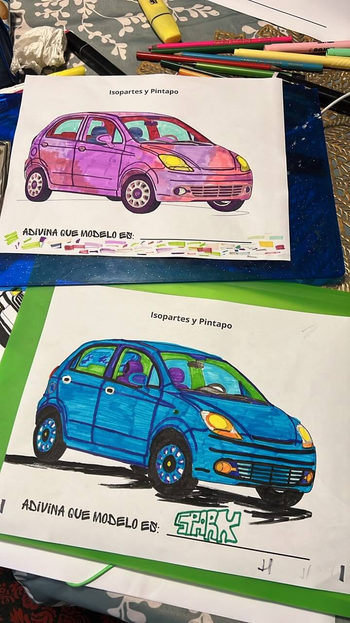 Pintado por niños Venezuela isopartes Donaciones 