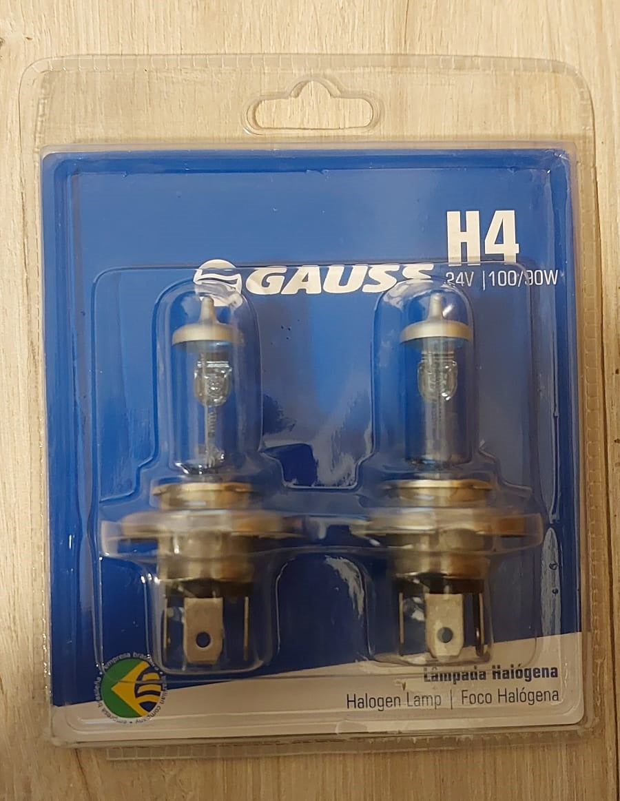 H4 Halogen Bulb Kit 24v 100/90w Super White