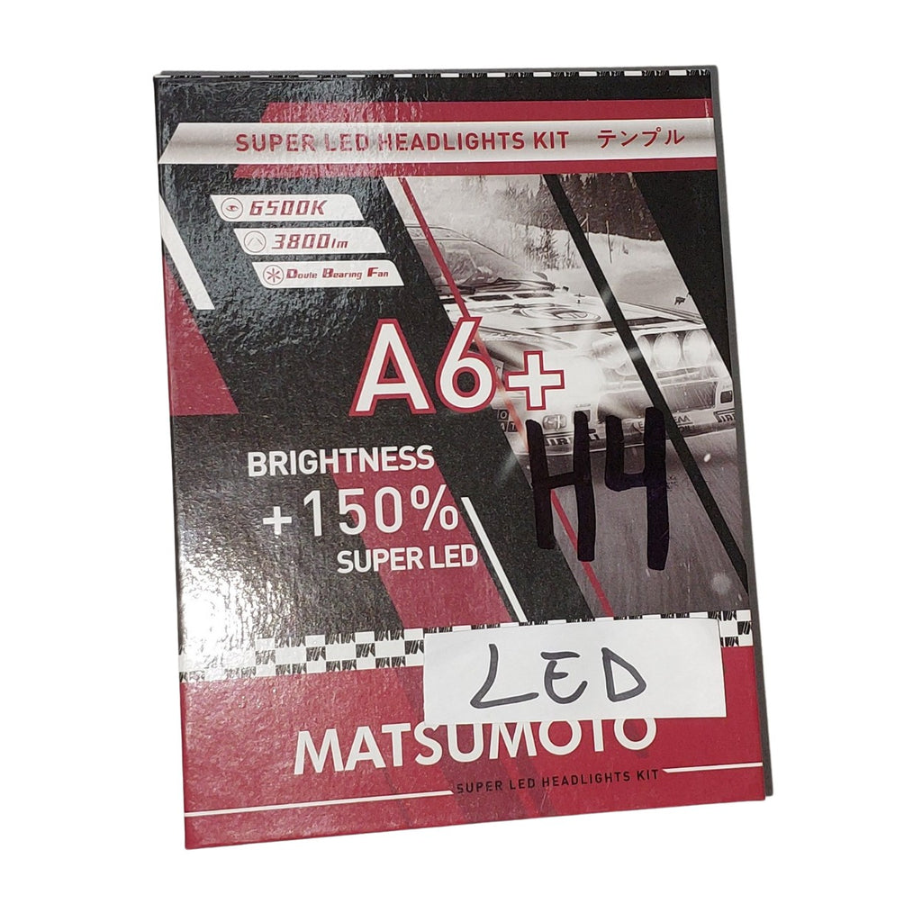 2 Ampolletas A6+ H4 Matsumoto +150% Super Led