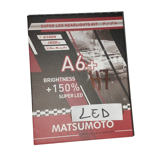 2 Ampolletas A6+ H7 Matsumoto +150% Super Led