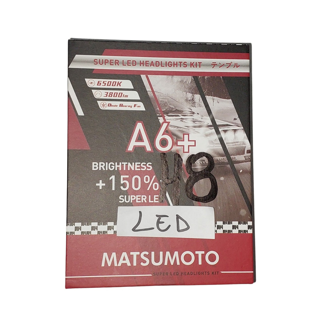 2 Ampolletas A6+ H8 Matsumoto +150% Super Led