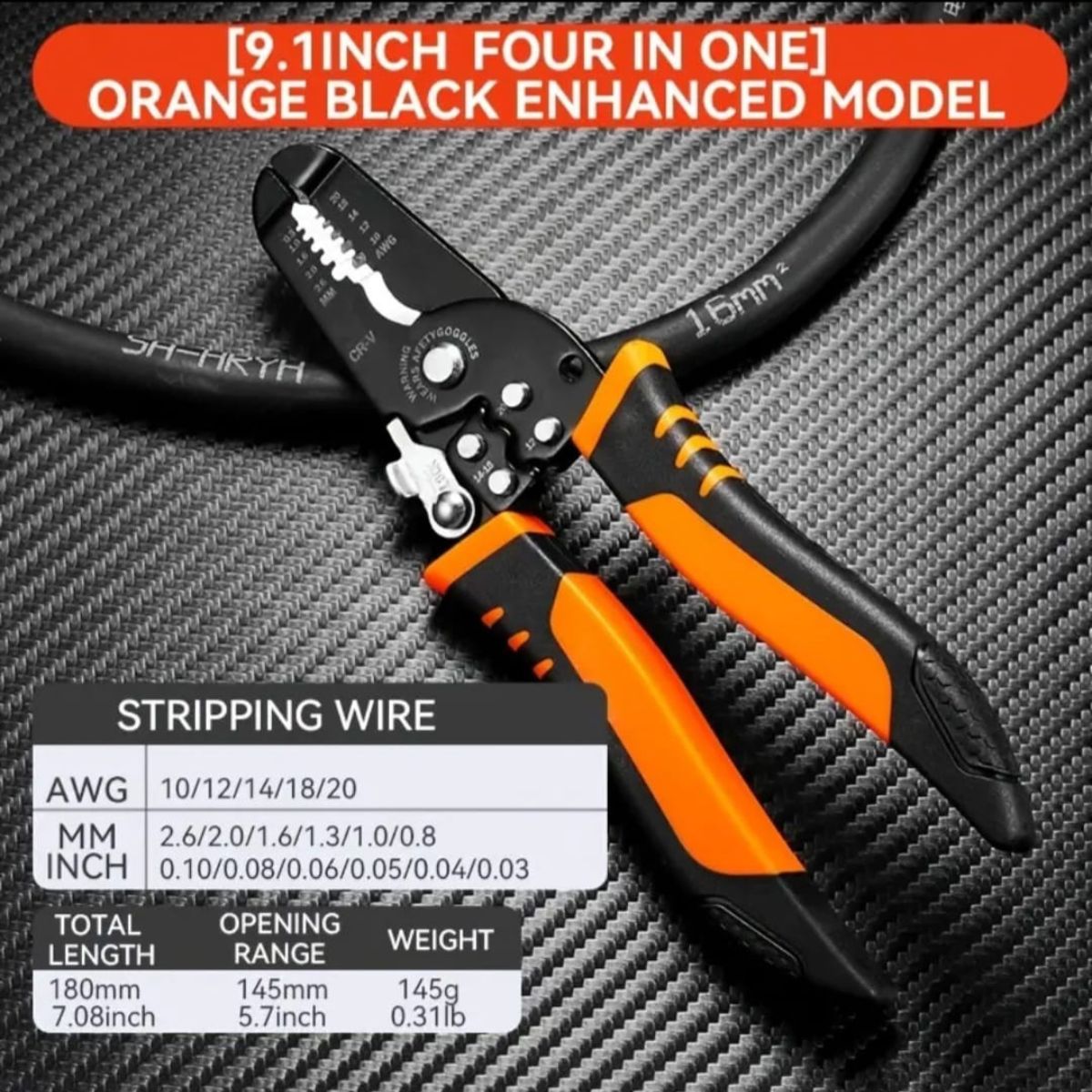Cable Cutter, Automotive Wire Stripper Crimper