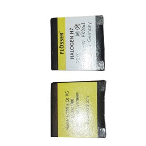 2 Ampolletas Flosser H7 Halogen Germany