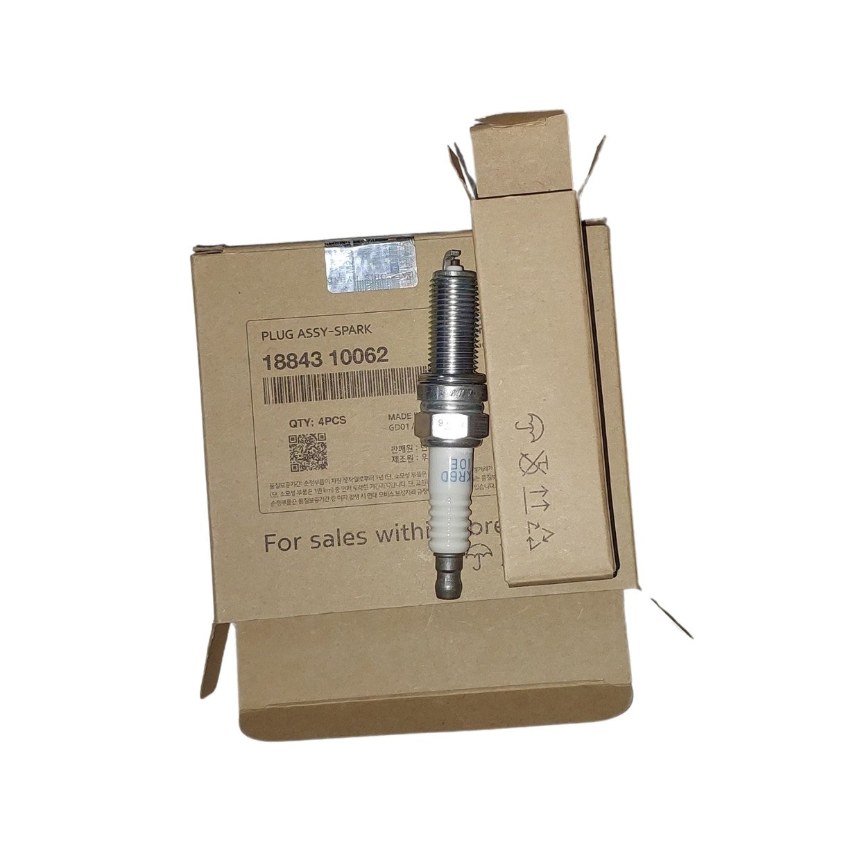 4 kit 18843-10062 Hyundai Originales Juego bujías Kia