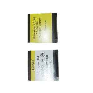 2 Ampolletas Flosser Germany H4 Halogen