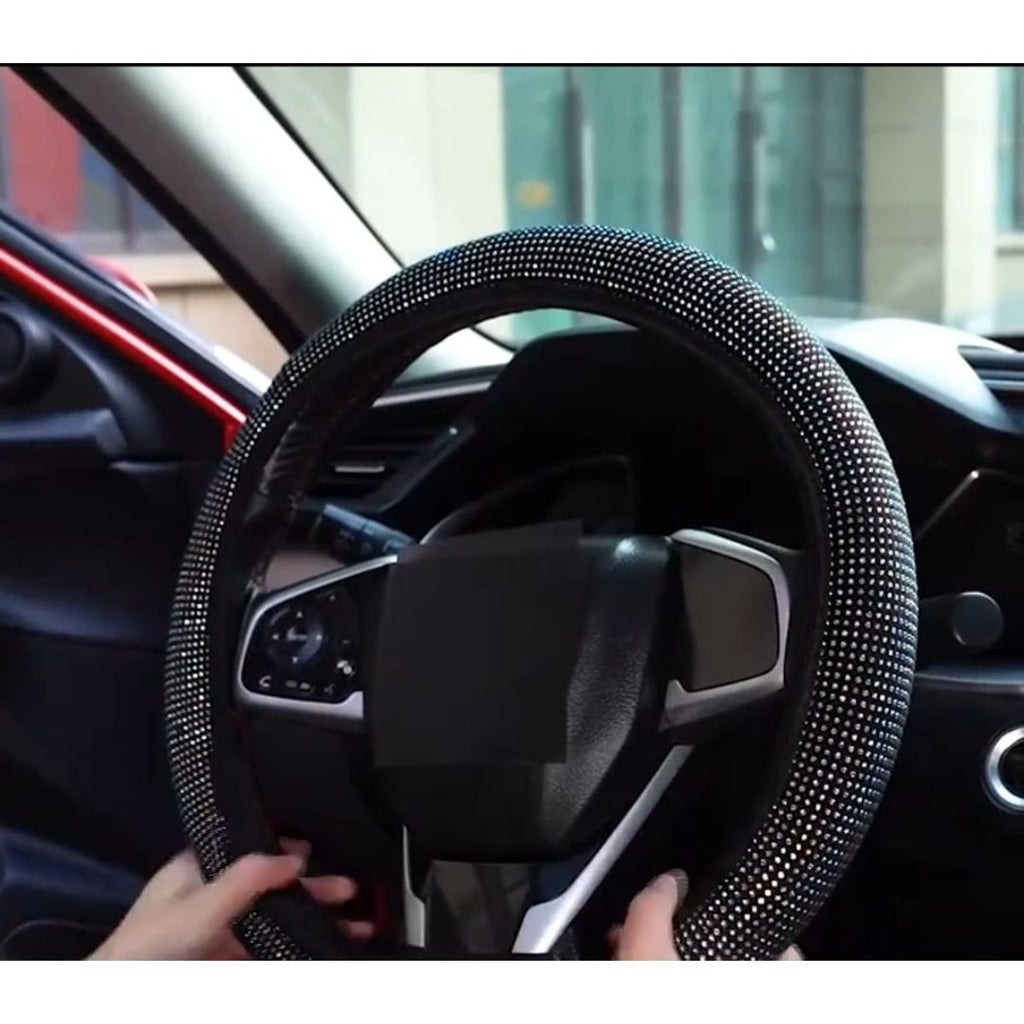 Luxury Glitter Car Steering Wheel Cover.