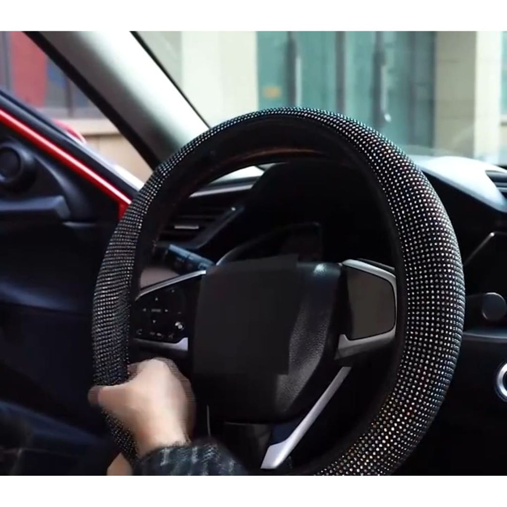 Luxury Glitter Car Steering Wheel Cover.