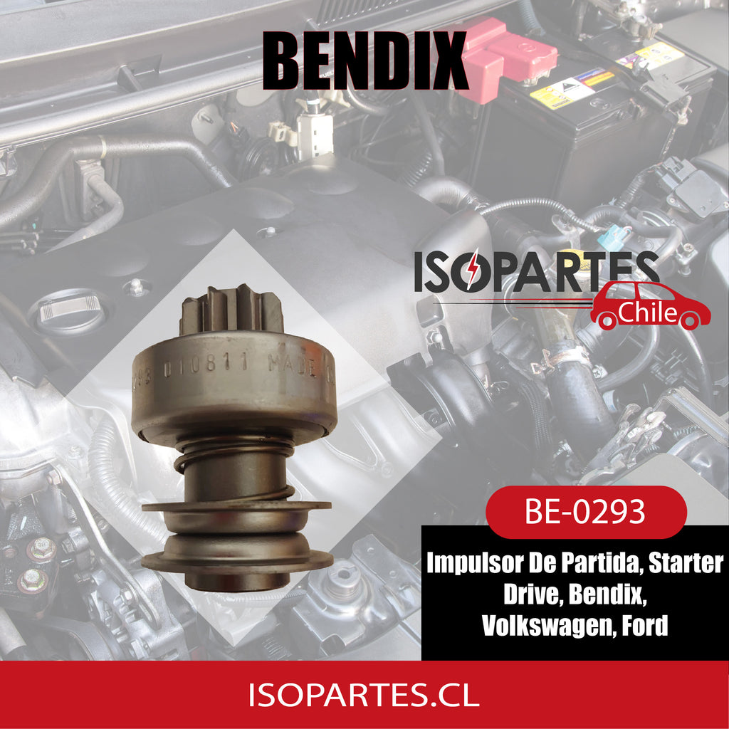 Impulsor De Partida, Starter Drive, Bendix, Gol Y Ford - Isopartes
