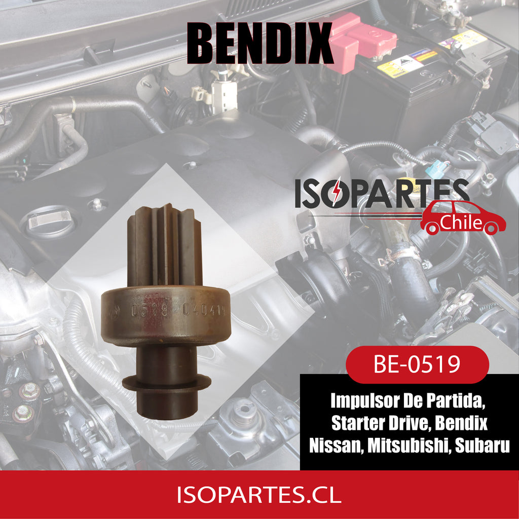 Impulsor De Partida, Starter Drive, Bendix Nissan, Subaru - Isopartes