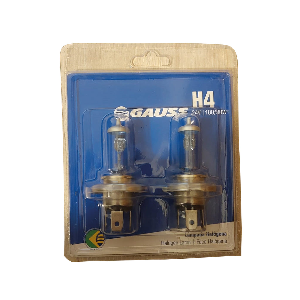 Kit De Ampolletas H4 Halógeno 24v 100/90w Super White - Isopartes