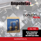 Kit De Ampolletas H4 Halógeno 24v 100/90w Super White - Isopartes