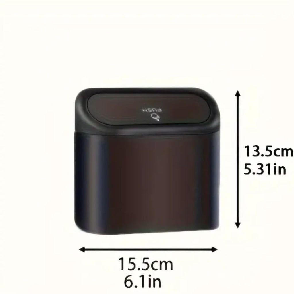 Mini cubo de basura para autos tapa a prueba de fugas, Organiza y almacena - Isopartes