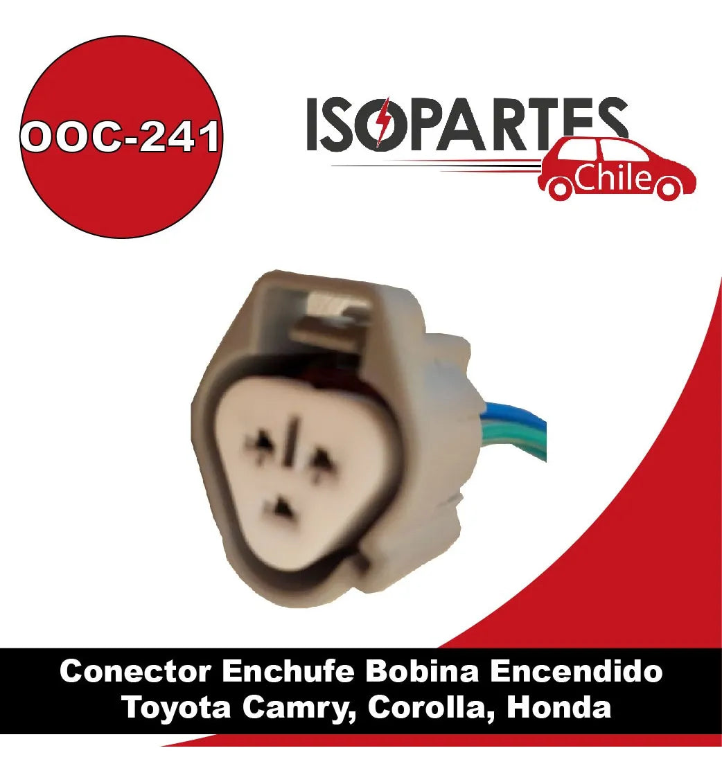 Conector Bobina Encendido Toyota Camry, Corolla, Honda Civic.