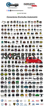 Pendón Publicitario Premium Conectores Enchufes Automotrices Multimarca (200x80 cm)