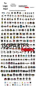Pendón Publicitario Premium Conectores Enchufes Automotrices Multimarca (200x80 cm)