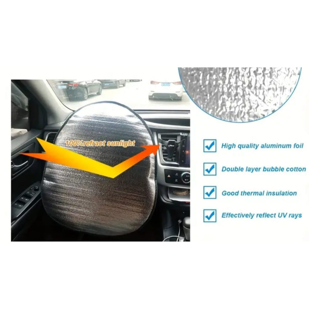 Reflective Car Steering Wheel Cover UV Protection