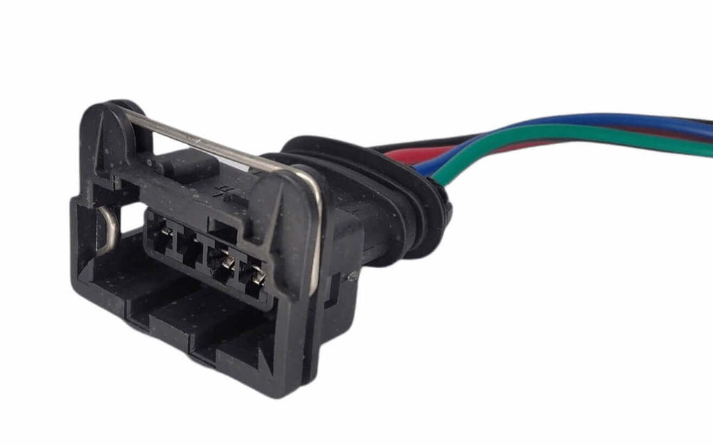 Conector Enchufe Sensor Óptico Daewoo Matiz, Ford Fiesta, Bobina Rayada Chevrolet 4 pines.