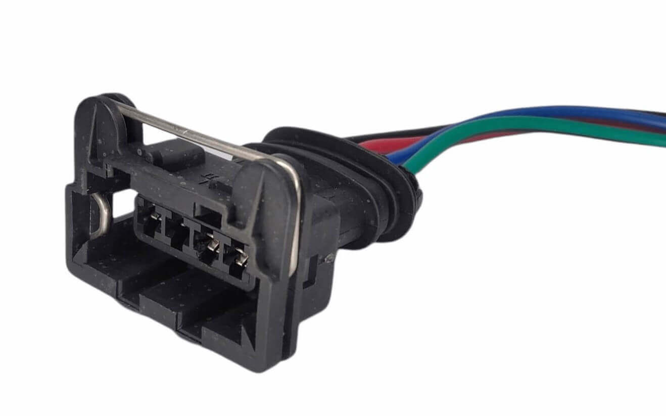 Conector Enchufe Sensor Óptico Daewoo Matiz, Ford Fiesta, Bobina Rayada Chevrolet 4 pines.