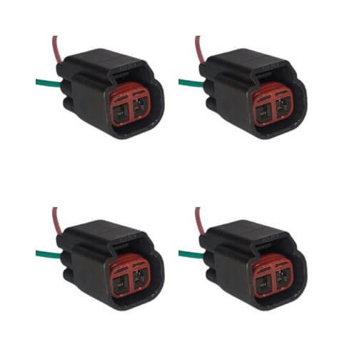 Kit 4 Conectores Enchufes Bobina Ford, Chevrolet, Fortaleza, Tritón, F-150, F-250, Mustang, Focus, Mitsubishi Montero, más.
