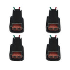 Kit 4 Conectores Enchufes Bobina Ford, Chevrolet, Fortaleza, Tritón, F-150, F-250, Mustang, Focus, Mitsubishi Montero, más.