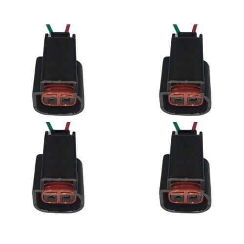 Kit 4 Conectores Enchufes Bobina Ford, Chevrolet, Fortaleza, Tritón, F-150, F-250, Mustang, Focus, Mitsubishi Montero, más.