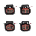 Kit 4 Conectores Enchufes Bobina Ford, Chevrolet, Fortaleza, Tritón, F-150, F-250, Mustang, Focus, Mitsubishi Montero, más.
