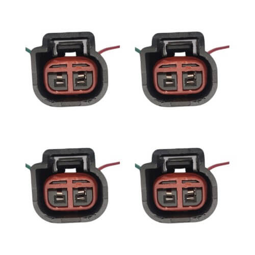 Kit 4 Conectores Enchufes Bobina Ford, Chevrolet, Fortaleza, Tritón, F-150, F-250, Mustang, Focus, Mitsubishi Montero, más.