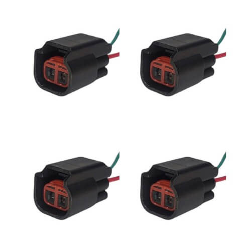 Kit 4 Conectores Enchufes Bobina Ford, Chevrolet, Fortaleza, Tritón, F-150, F-250, Mustang, Focus, Mitsubishi Montero, más.