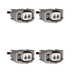 Kit 4 Conectores Enchufes Inyector Toyota Corolla, Terio, Yaris, Fortuner, Mitsubishi, L200