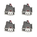 Kit 4 Conectores Enchufes Inyector Toyota Corolla, Terio, Yaris, Fortuner, Mitsubishi, L200