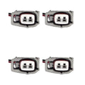 Kit 4 Conectores Enchufes Inyector Toyota Corolla, Terio, Yaris, Fortuner, Mitsubishi, L200