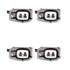 Kit 4 Conectores Enchufes Inyector Toyota Corolla, Terio, Yaris, Fortuner, Mitsubishi, L200