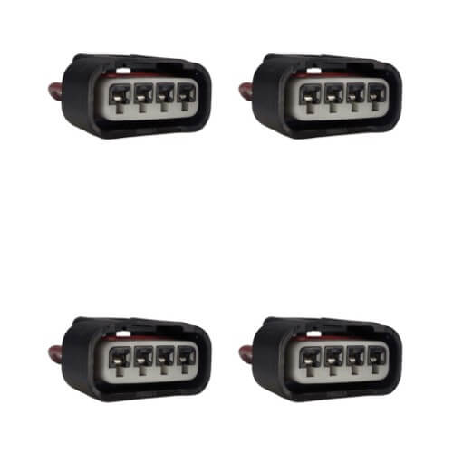 Kit 4 Conectores Enchufes Bobina, Toyota, Yaris, Corolla, Hilux y 4Runner