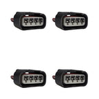 Kit 4 Conectores Enchufes Bobina, Toyota, Yaris, Corolla, Hilux y 4Runner