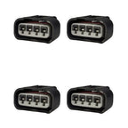 Kit 4 Conectores Enchufes Bobina, Toyota, Yaris, Corolla, Hilux y 4Runner
