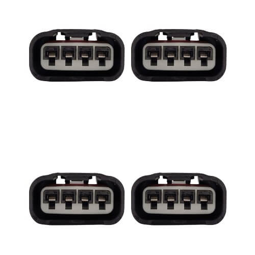 Kit 4 Conectores Enchufes Bobina, Toyota, Yaris, Corolla, Hilux y 4Runner