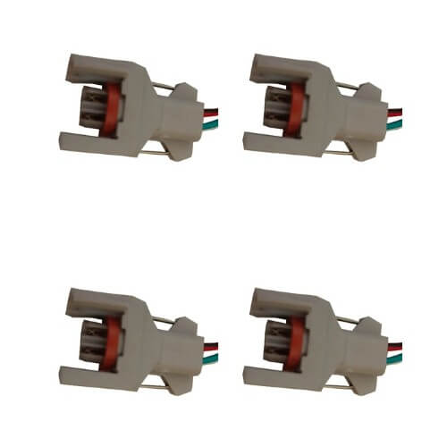 Kit 4 Conectores Enchufes Inyector Ssangyong Modelo Viejo, Hyundai, Jmc, Great Wall, Jac y Mercedes Benz, Maserati, Bmw. (Cable Grueso!).