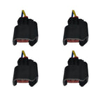 Kit 4 Conectores Enchufes Inyectores Chevrolet, Camaro, Chevy, Ford, GMC, Mazda, CX9, 3.7 Jeep