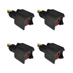Kit 4 Conectores Enchufes Inyectores Chevrolet, Camaro, Chevy, Ford, GMC, Mazda, CX9, 3.7 Jeep