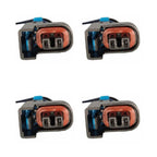 Kit 4 Conectores Enchufes Inyectores, Gm, Chevrolet, Aveo, Optra Tipo Delphi