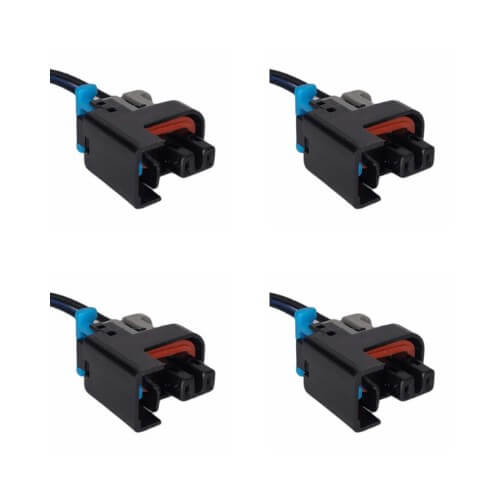 Kit 4 Conectores Enchufes Inyectores, Gm, Chevrolet, Aveo, Optra Tipo Delphi