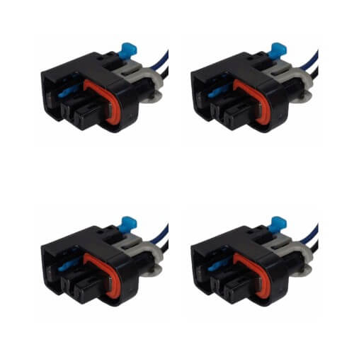Kit 4 Conectores Enchufes Inyectores, Gm, Chevrolet, Aveo, Optra Tipo Delphi