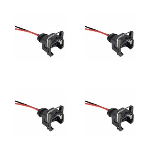 Kit 4 Conectores Enchufes Inyectores, Sensores, Universal, Chevrolet, Corsa, Astra, Spark, Ford, Festiva, Daewoo, Cielo, Fiat, Volkswagen, Más