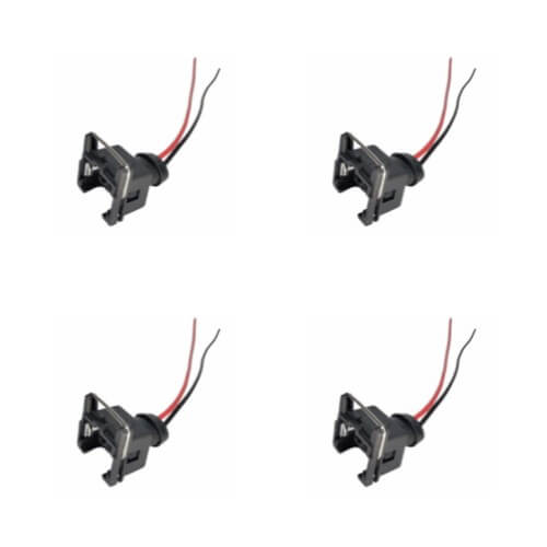Kit 4 Conectores Enchufes Inyectores, Sensores, Universal, Chevrolet, Corsa, Astra, Spark, Ford, Festiva, Daewoo, Cielo, Fiat, Volkswagen, Más