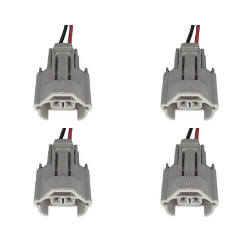 Kit 4 Conectores Enchufes Válvula Temperatura Neon, Jeep, Inyector, Mitsubishi, Toyota, Suzuki, Vitara, Kia, Hyundai, Elantra, Atos, Subaru, Mazda,
