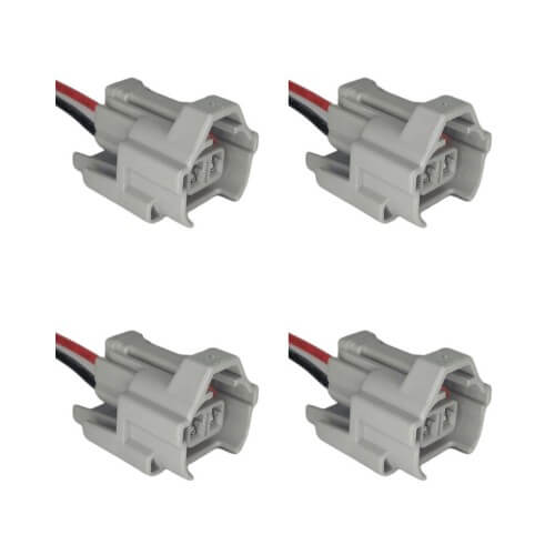 Kit 4 Conectores Enchufes Válvula Temperatura Neon, Jeep, Inyector, Mitsubishi, Toyota, Suzuki, Vitara, Kia, Hyundai, Elantra, Atos, Subaru, Mazda,