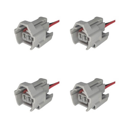 Kit 4 Conectores Enchufes Válvula Temperatura Neon, Jeep, Inyector, Mitsubishi, Toyota, Suzuki, Vitara, Kia, Hyundai, Elantra, Atos, Subaru, Mazda,