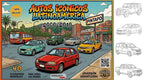 libro para niños y adulto pintar o colorear autos icónicos Latinoamérica -  isopartes
