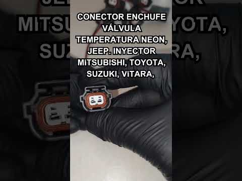 Neon Temperature Valve Plug Connector, Jeep. Injector Mitsubishi, Toyota, Suzuki, Vitara, Kia, Hyundai Elantra, Atos, Subaru, Mazda, Nissan, Chevrolet, Luv Dmax, Universal Various Models